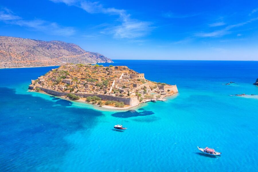From Ag. Nikolaos: Spinalonga & Kolokytha Cruise with Lunch - Cruising across Mirabello Bay
