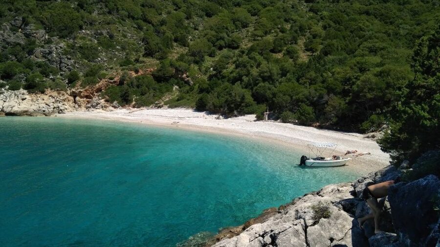 From Agia Effimia: Ithaca Cruise, Gidaki Beach, & Kioni Tour - Ammoudi Beach closes the swimming schedule