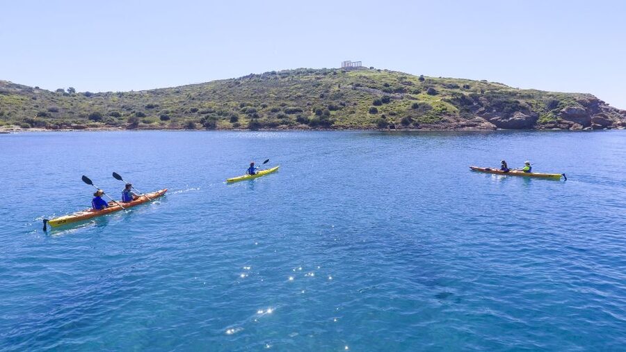 From Athens: Cape Sounion Guided Kayaking Tour with Lunch - What the kayak portion is really like
