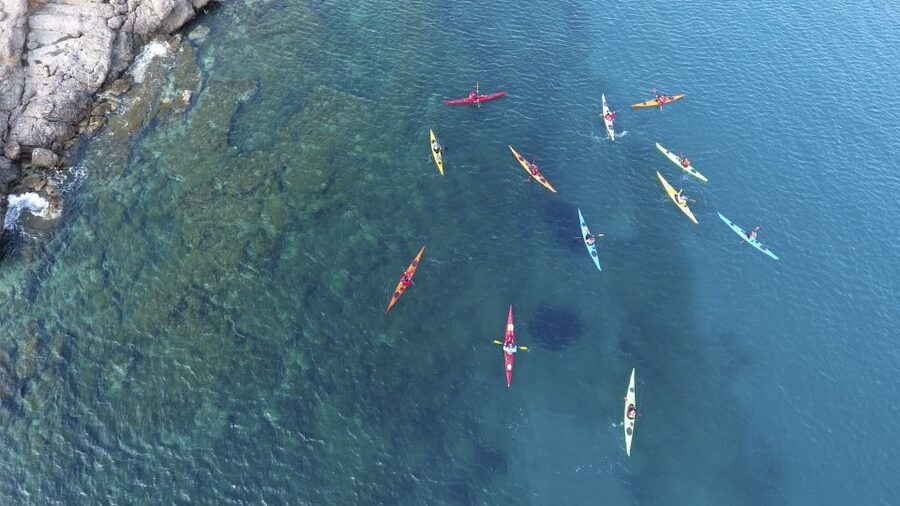 From Athens: Cape Sounion Guided Kayaking Tour with Lunch - Archi Island or the beaches of Legrena
