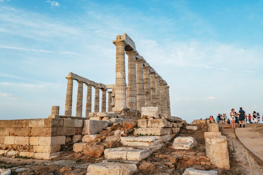 From Athens: Cape Sounion & Temple of Poseidon Half Day Tour - The Athenian Riviera drive