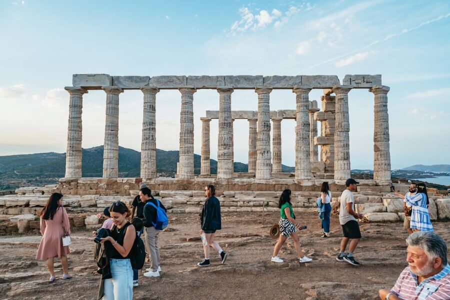 From Athens: Cape Sounion & Temple of Poseidon Half Day Tour - Sunset over the Aegean