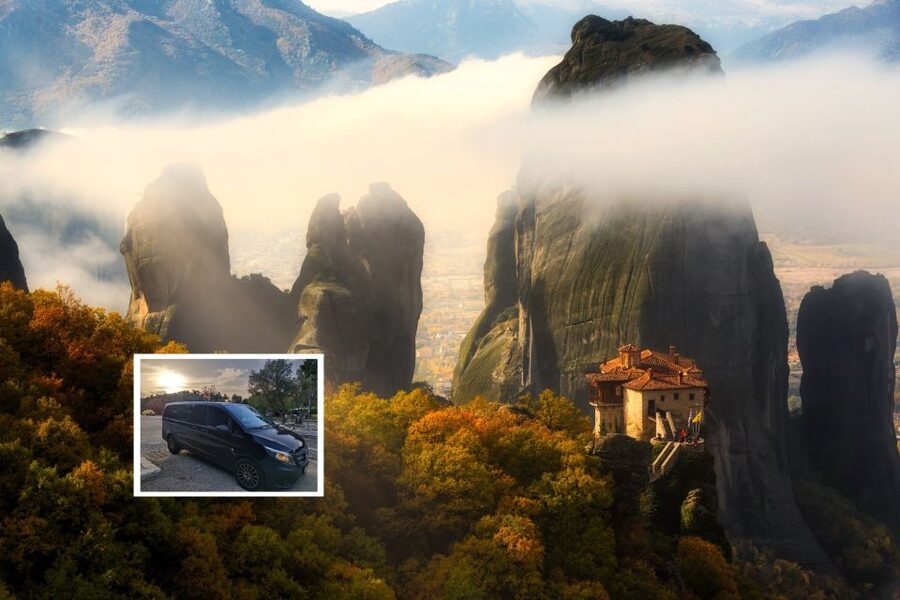 From Athens: Private Day Tour to Meteora and Thermopylae - Arriving at Meteora’s towering rocks