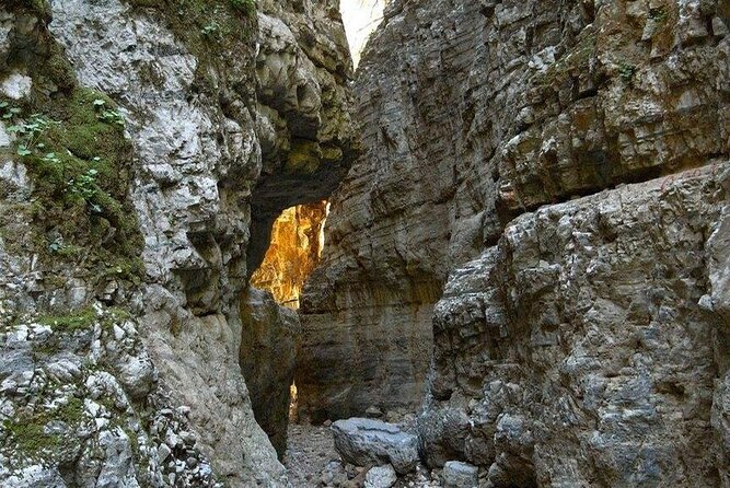 From Chania: Imbros Gorge and Sfakia Experience Hike & Swim - Walking Imbros Gorge, one steady descent