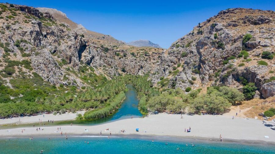 From Chania: Preveli Palm Beach Day Tour - Kourtaliotis Gorge on the way home