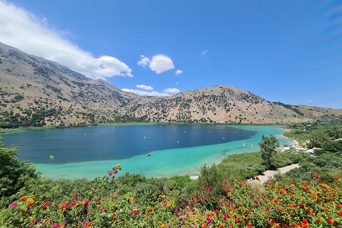From Chania Private half day Winery-Olive factory-Kournas lake - Lake Kournas, pedalos, mountains, and a slow start