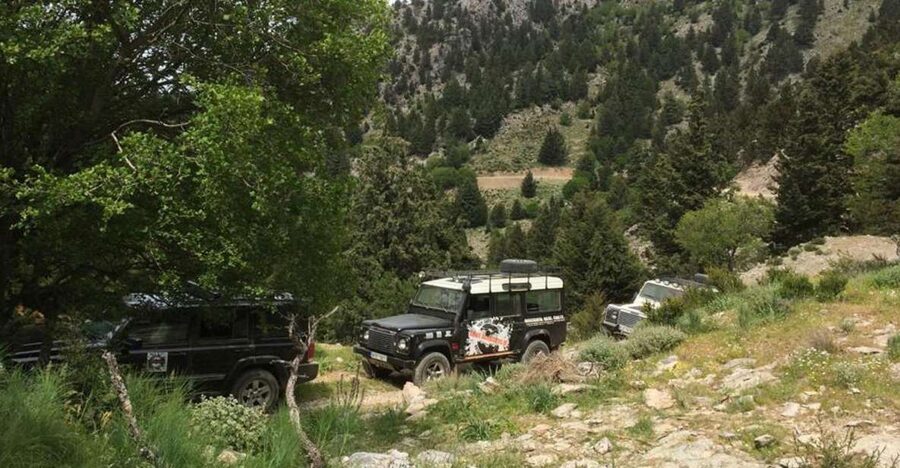 From Chania: White Mountains Land Rover Safari - Coffee or mountain tea away from the crowds