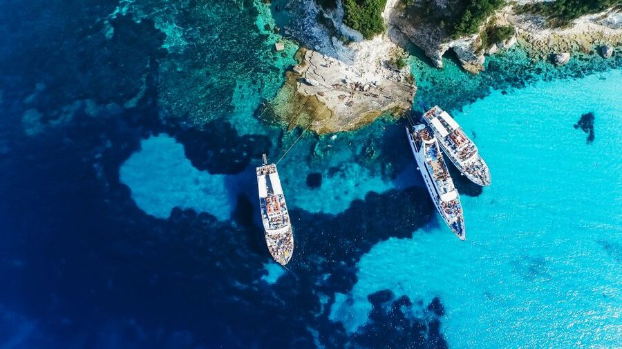 From Corfu: Day Cruise to Paxos, Antipaxos, and Blue Caves - Morning departure from Corfu