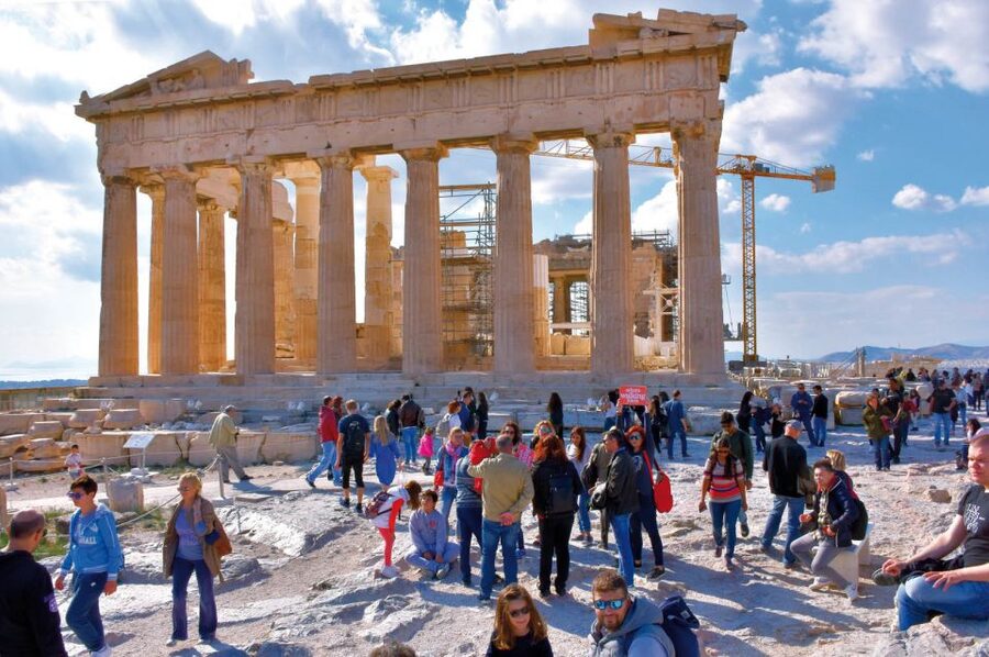 From Cruise Port: Athens City, Acropolis & Acropolis Museum - Reaching the Propylaea and Parthenon