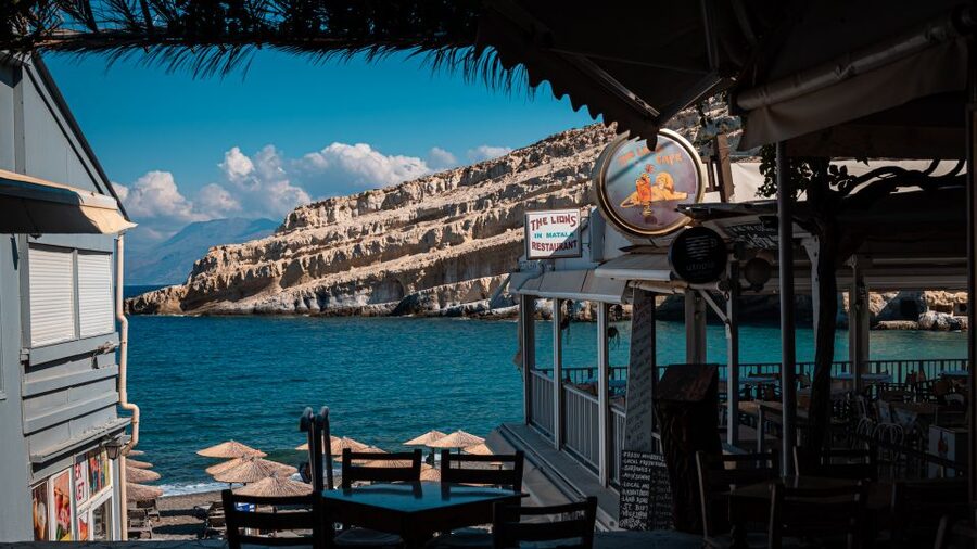 From Heraklion: Day Trip to Matala Hippie Beach and Caves - Lunch, town time, and the hippie atmosphere
