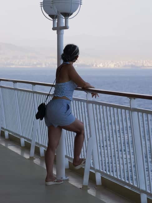 From Heraklion: Santorini Full-Day Tour by Boat - Leaving Crete by boat across the Cretan Sea