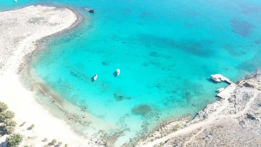 From Kissamos Port: Balos and Gramvousa Private RIB Cruise - Gramvousa Island: swim first, fortress second