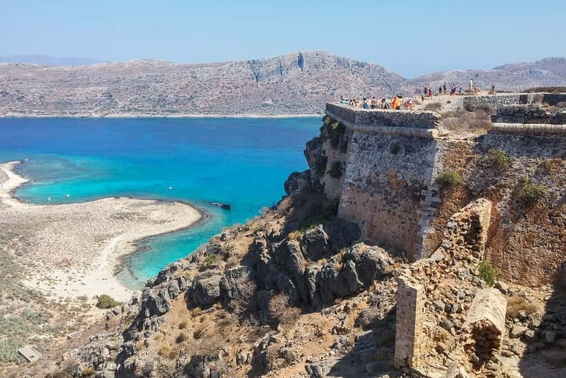 From Kissamos Port: Boat Cruise to Balos Lagoon & Gramvousa - Gramvousa Island: castle, chapel, and a stranded ship