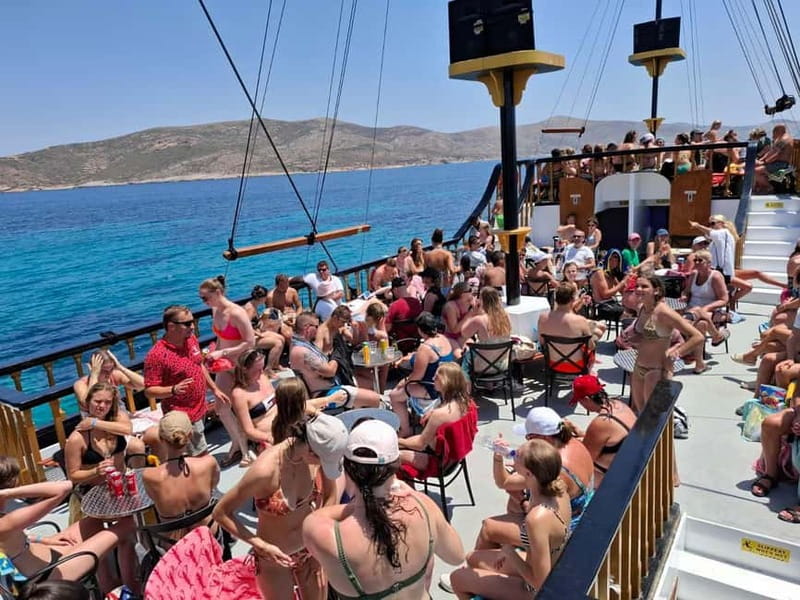 From Kos:A full day cruise in the newest luxury vessel! - Lunch, drinks, and the social atmosphere