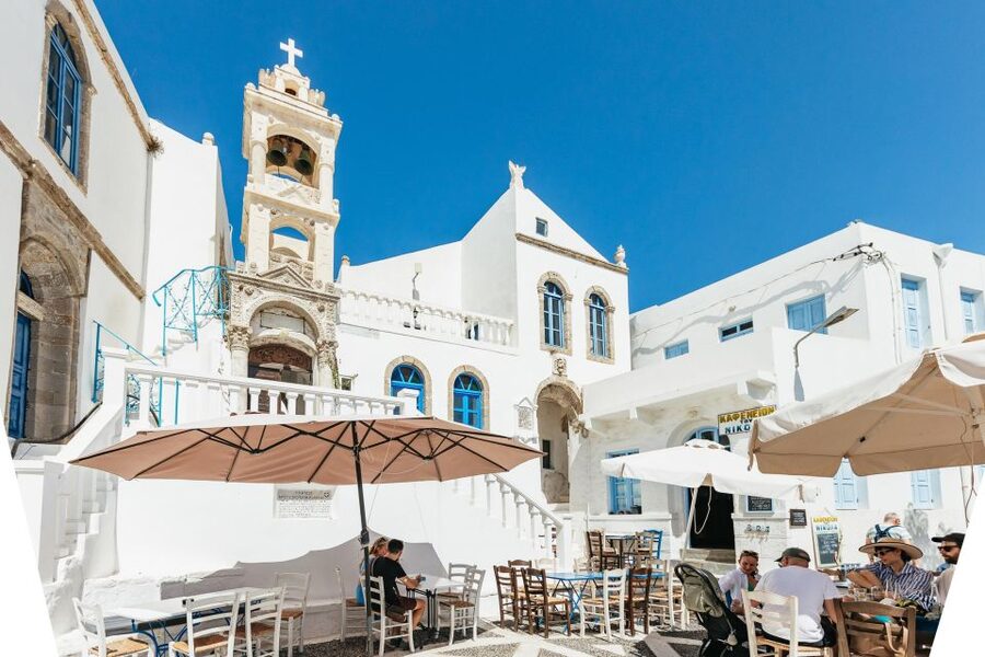 From Kos: Nisyros Island Volcano and Panagia Spiliani - Panagia Spiliani and the Town’s Upper Views