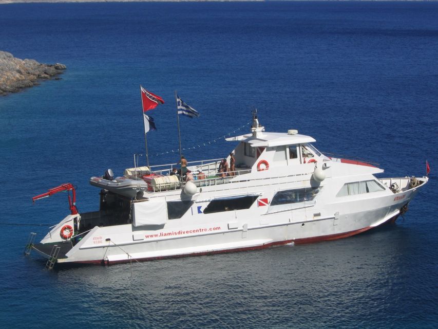 From Kos: Pserimos Island Snorkeling Cruise by Diving Boat - Life on board between swims