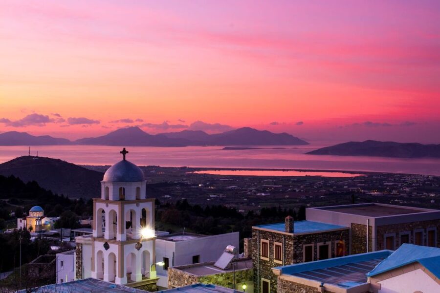 From Kos: Zia Sunset Tour - The sunset from Dikaios Mountain