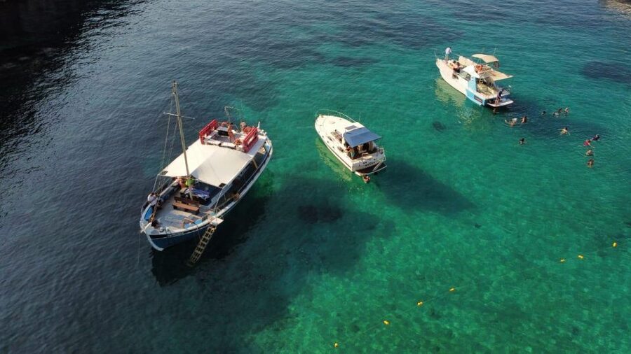 From Lefkimmi: Boat Trip to Sivota & Blue Lagoon - Leaving Lefkimmi on a traditional kaiki