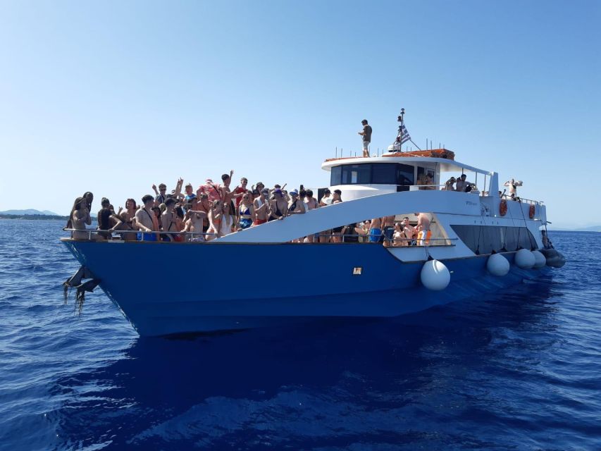 From Lefkimmi: Corfu, Kavos Party Booze Cruise - Papanikolis Cave brings the biggest visual moment