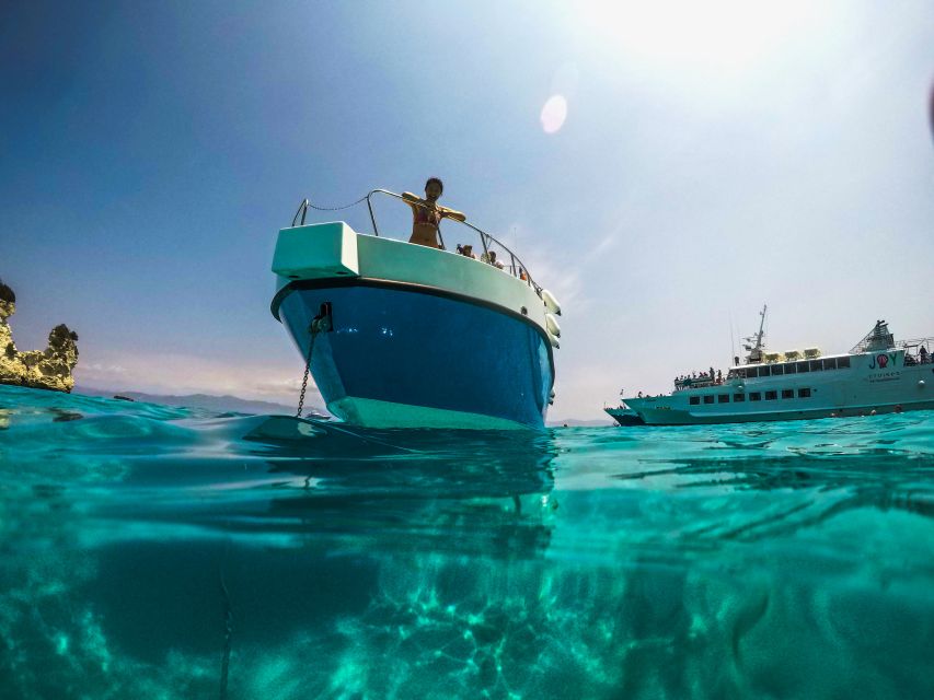 From Lefkimmi: Syvota, Blue Lagoon and Cave Sunset Cruise - Boat comfort, group size, and onboard service