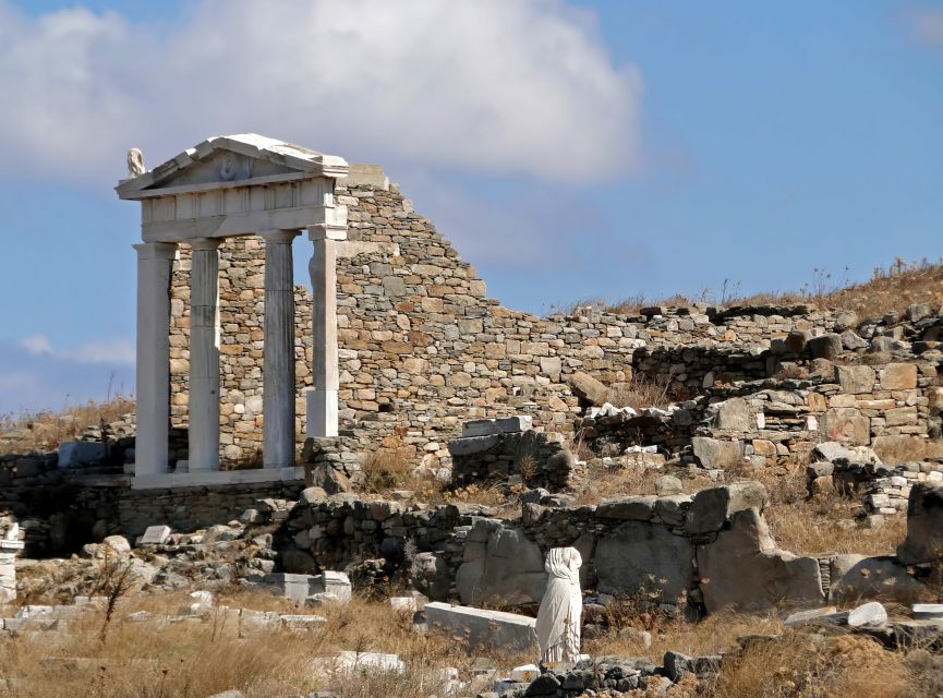 From Mykonos: Ancient Delos Tour - The Terrace of the Lions and Delos’s best-known view