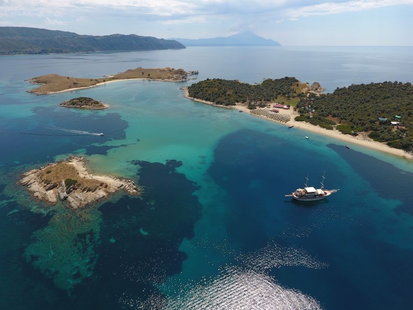 From Ouranoupoli: Blue Lagoon Two Island Cruise - Ammouliani brings a local stop to the day