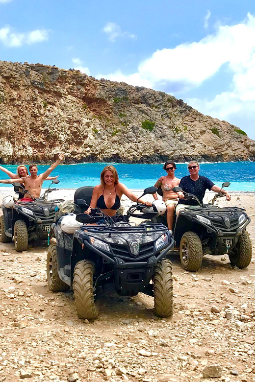 From Platanias: Quad safari with Hotel transfer - Key points at a glance