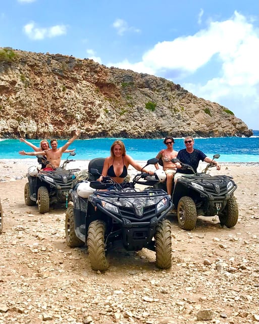 From Platanias: Quad safari with Hotel transfer - The secret stop and a short break