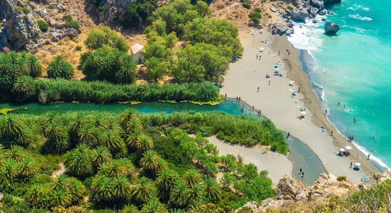 From Rethymno/Chania: Day Trip to Preveli Palm Beach - The Road South Through Plakias