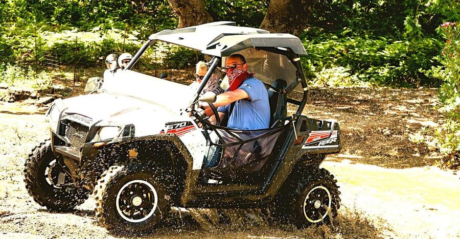From Rethymno: Half-Day Off-Road Buggy Safari - Coffee at Gidospito above Potami Lake
