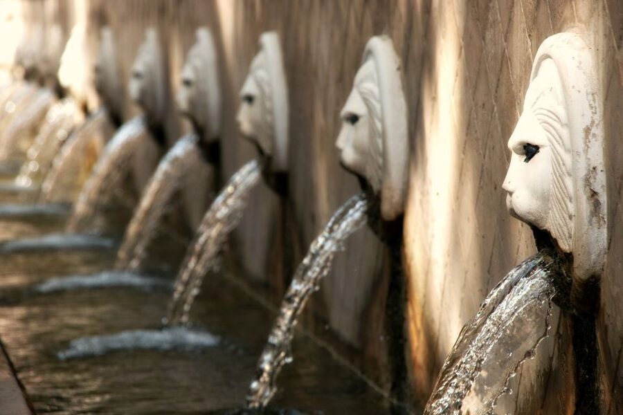 From Rethymno private full day tour to the south - Spili: fountains, coffee, and local Cretan character
