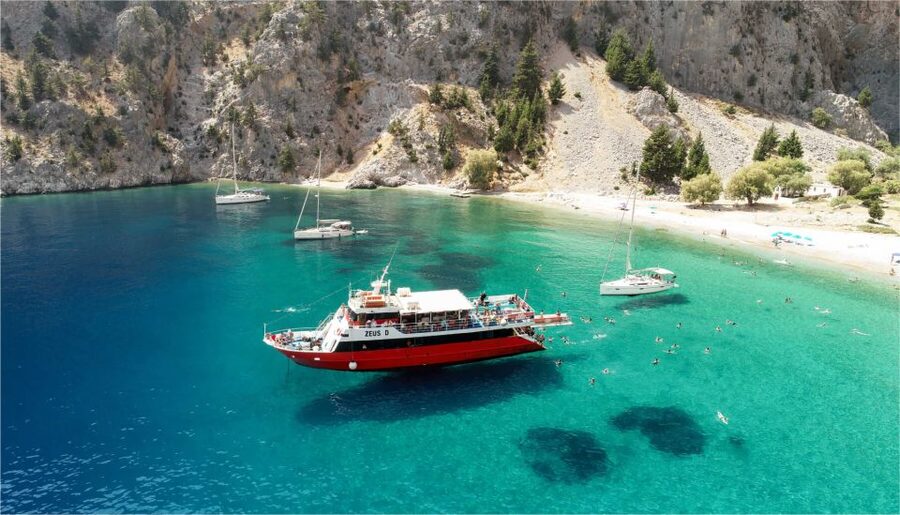 From Rhodes: Cruise to Symi Island and Saint George's Bay - Arriving in Gialos, Symi’s picture-book port