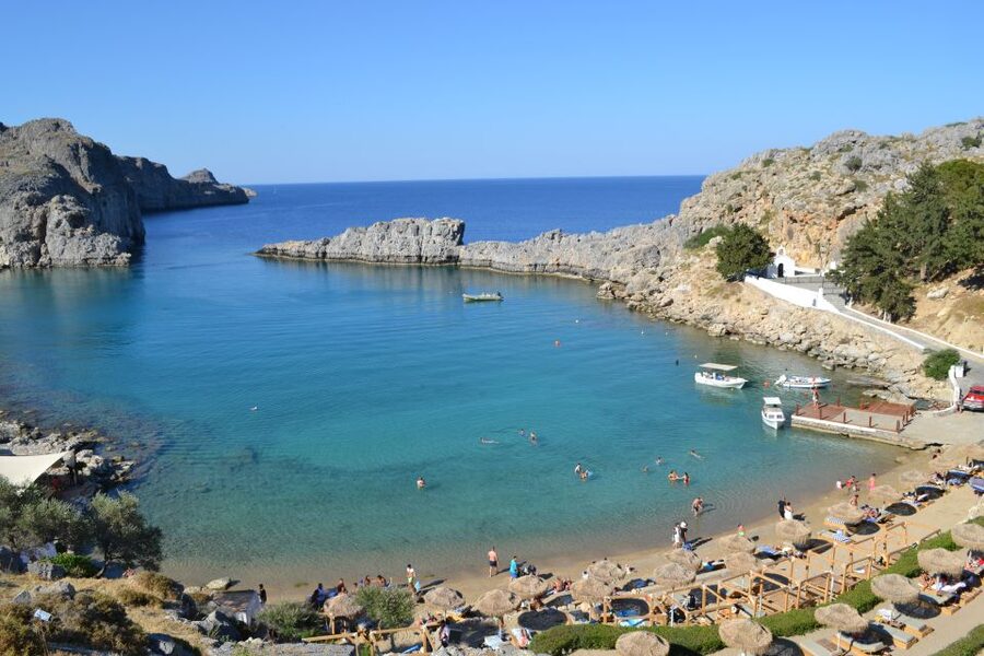 From Rhodes: Lindos and 7 Springs Valley Bus Tour - Key points at a glance