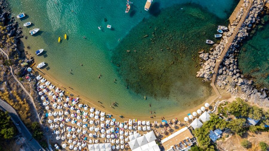 From Rhodes: Lindos Village and Acropolis Guided Tour - The coastal ride from your hotel