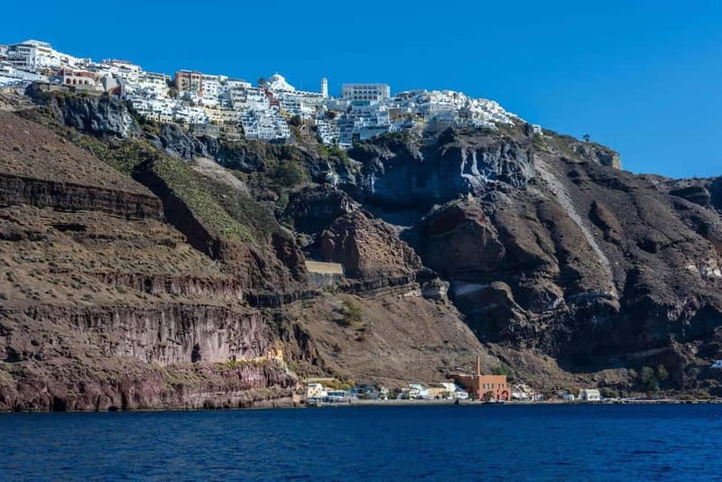 From Santorini: Volcano Cruise With Oia Sunset - The transfer to Oia and the sunset wait