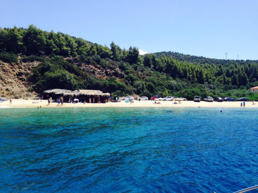 From Thessaloniki: Halkidiki Blue Lagoon Cruise - Diaporos islands from the water
