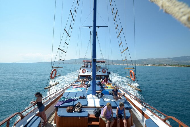 Full Day 3-Island Boat Cruise from Port of Kos - Arriving at Vathi on Kalymnos