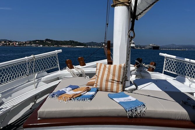 Full Day Cruise from Corfu in Classic Wooden Vessel, Swim & BBQ - Kerasia Beach and the first swim