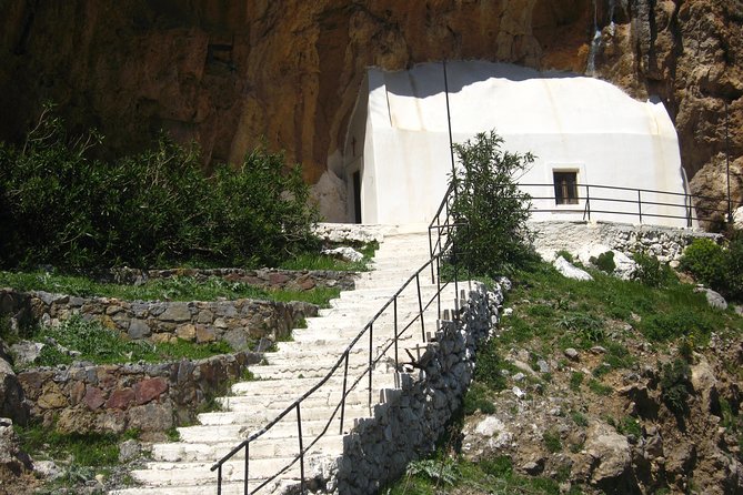Full-Day Land Rover Safari from Rethymno with Lunch Swimming - Preveli Beach, palms, river, and sea