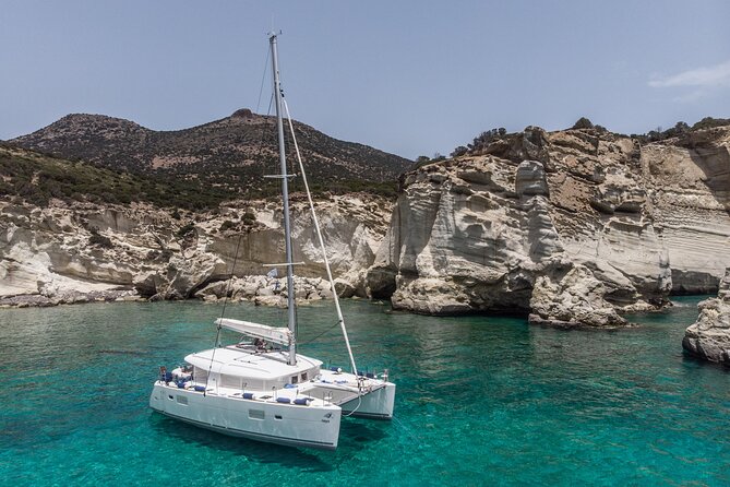 Full-Day Small-Group Cruise in Milos & Poliegos with Lunch - A stylish boat with room to breathe