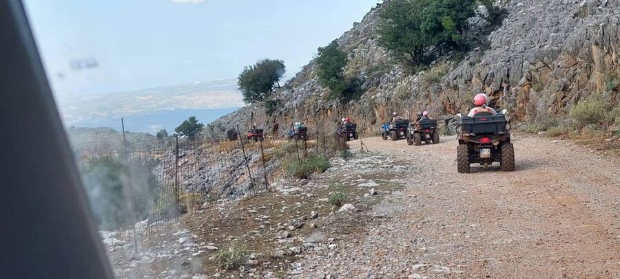Georgioupolis Quad ATV Safari - Comparing an old olive mill with a modern factory