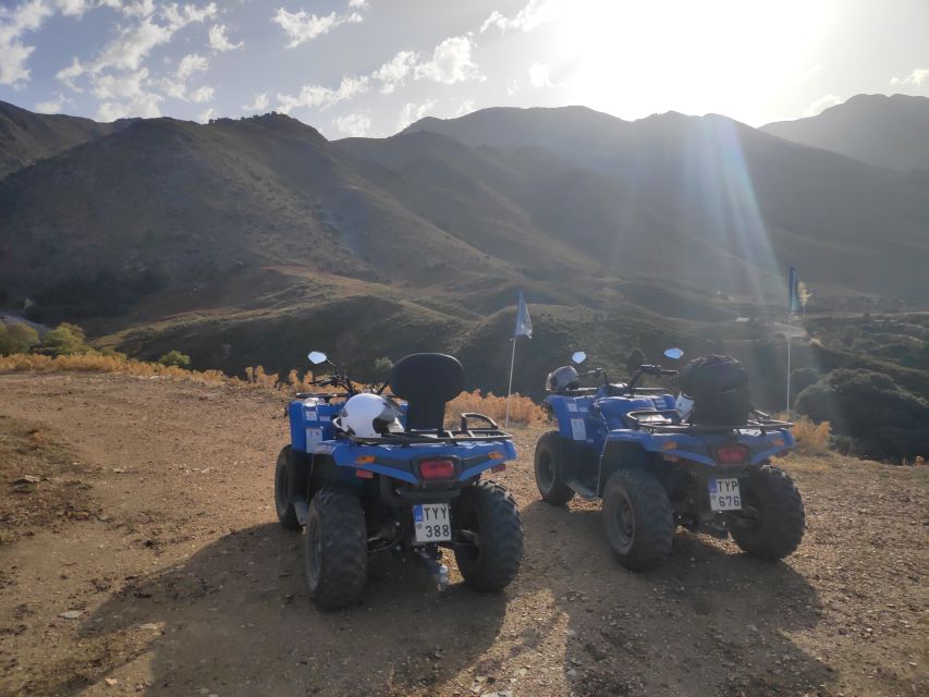Georgioupolis Quad ATV Safari - Getting comfortable on the quad before the climb