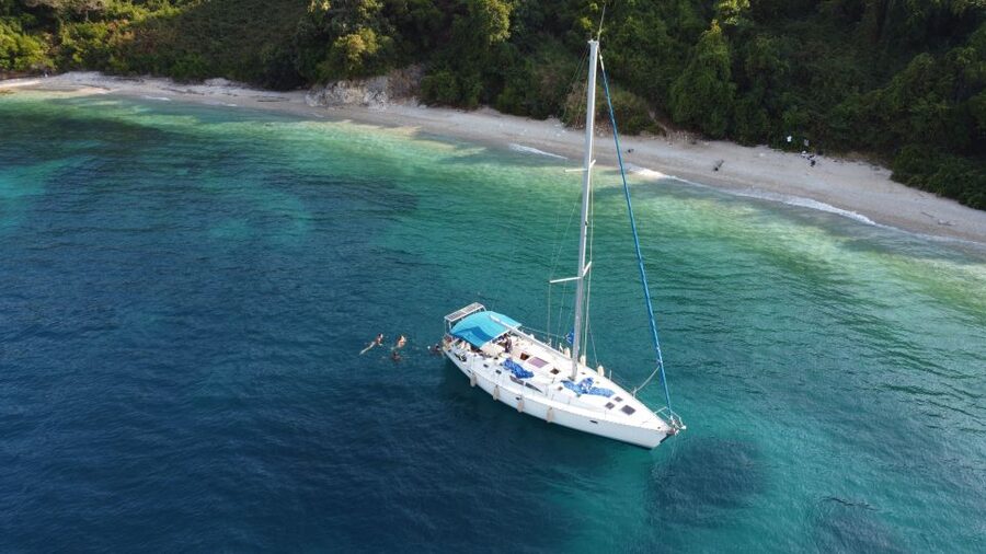 Gouvia: Corfu Island Sailing Trip with Snack and Soft Drinks - The skippers shape the mood