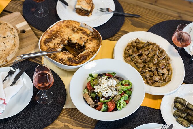 Greek Meze Cooking class and dinner with an Acropolis view - Making seven Greek dishes by hand
