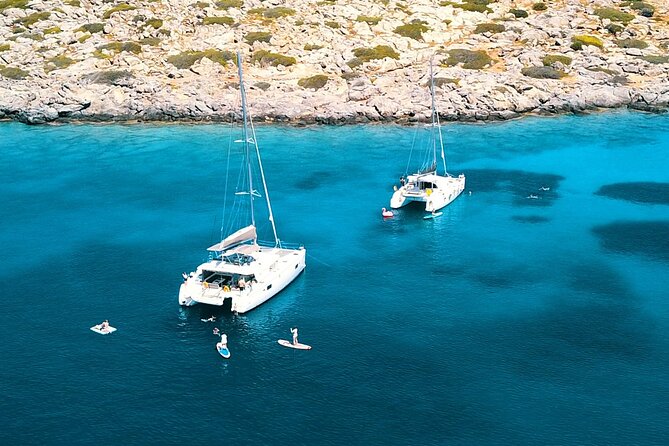 Heraklion: Catamaran Cruise to Dia with Sunset, Meal & Bar - A Mediterranean Meal Served on Deck