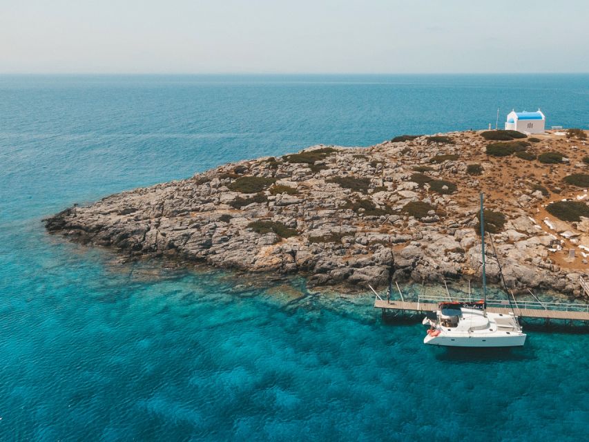 Heraklion: Dia Island Catamaran Cruise with Dinner and Wine - The sunset return to Heraklion