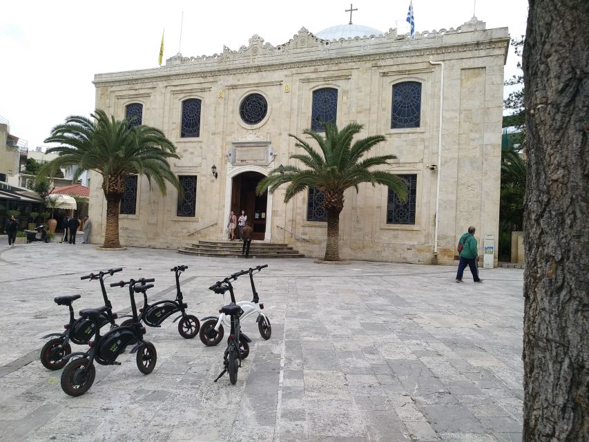 Heraklion: Ecobike Sightseeing Tour with Greek Meze - Agios Minas Cathedral and the central squares
