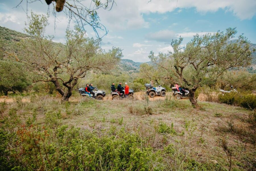 Hersonissos: ATV Quad Bike Safari in the Mountains of Crete - Raki, snacks, and a meal at a local tavern