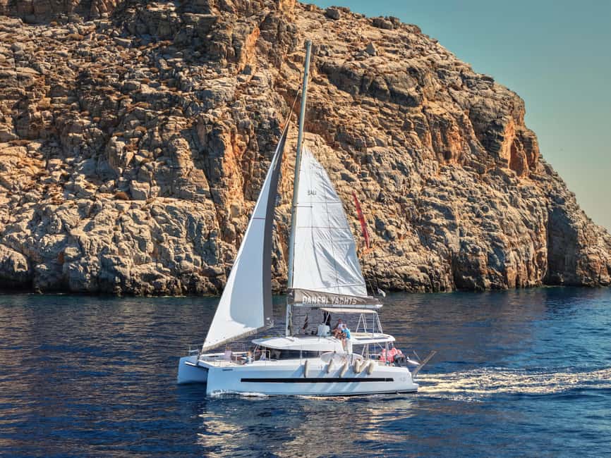 Hersonissos: Catamaran Sailing Trip to Dia Island with Lunch - The 105-minute sail to Dia Island