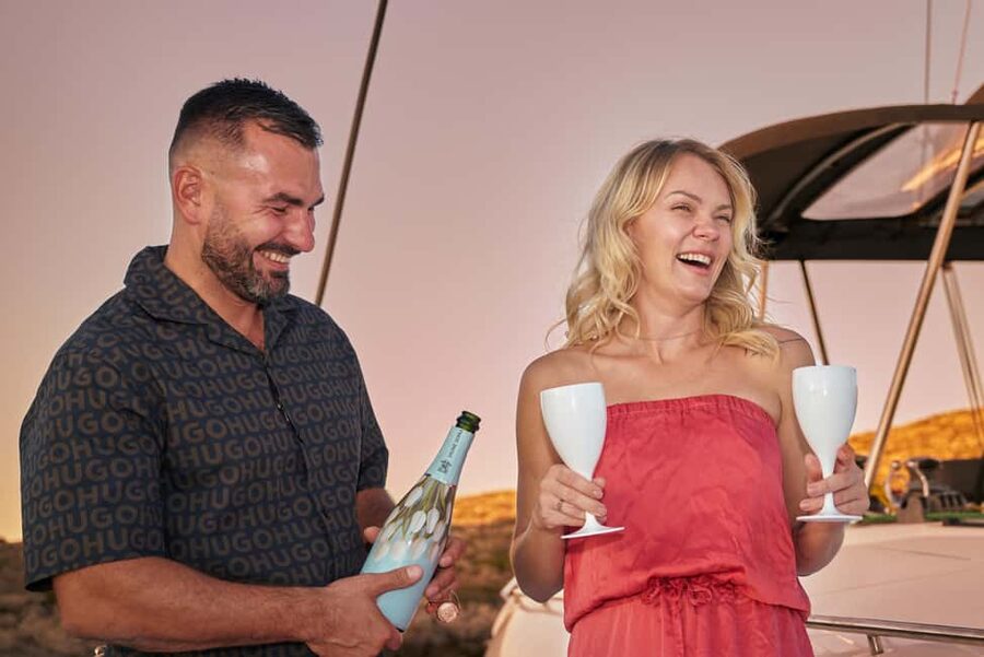 Hersonissos: Sunset Catamaran Cruise with Snacks and Drinks - Five details worth knowing before you book